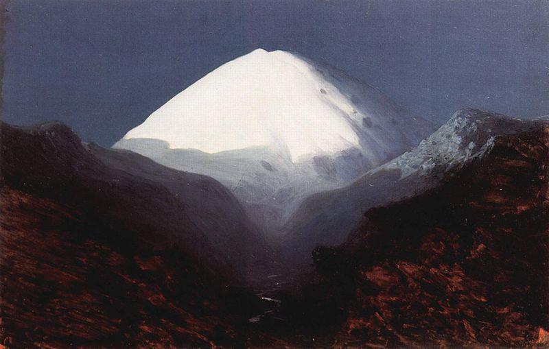 Archip Iwanowitsch Kuindshi Der Elbrus, Mondnacht oil painting image